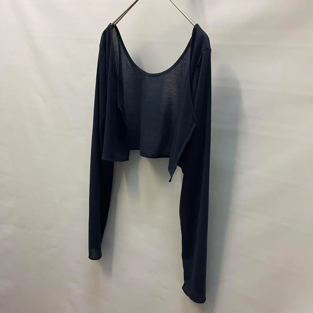 Caprice Lameage Navy Long Sleeve Tops Thin Buttoned Women's 247 | カプリシュレマージュネイビー 長袖トップス 薄手　ボタン付き　レディース　247