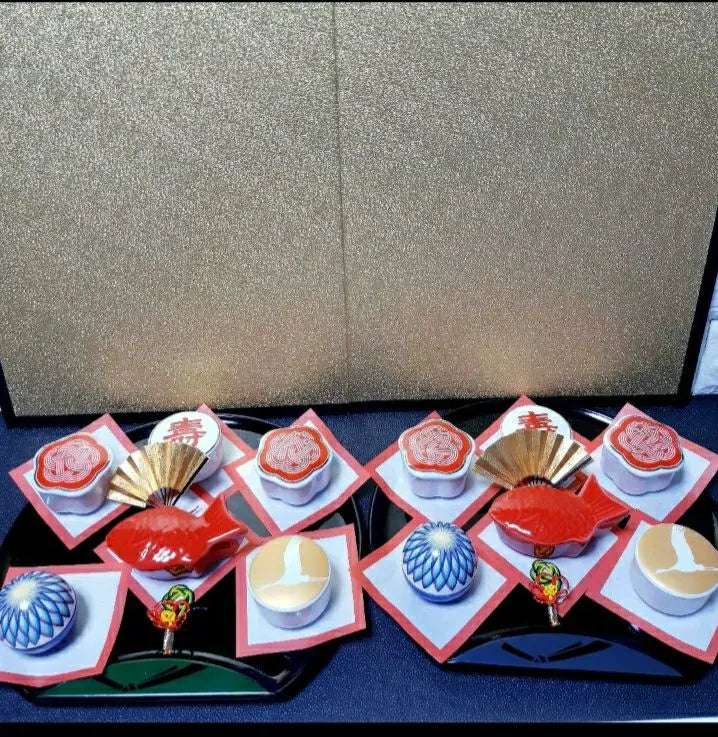 ☆New Year's Day☆ Coming of Age Ceremony☆Setubun☆Hina Festival☆All of lucky charms☆Mini delicacies included☆Set of 6 pieces①