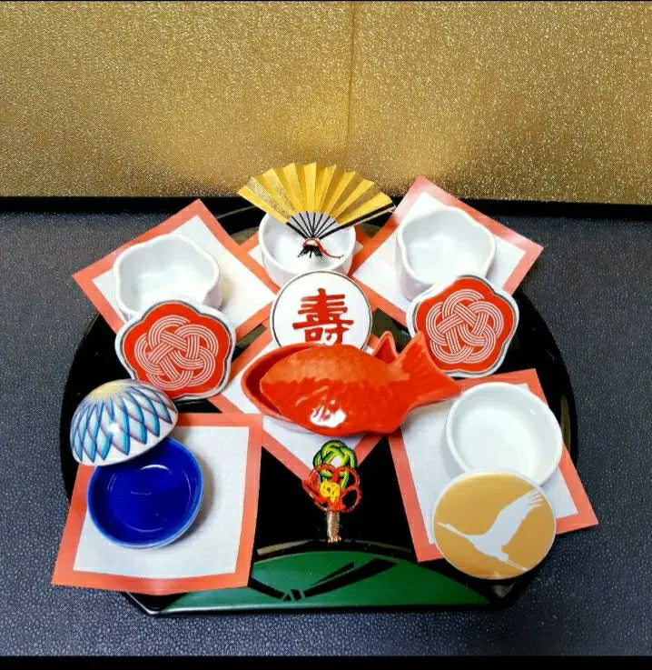 ☆New Year's Day☆ Coming of Age Ceremony☆Setubun☆Hina Festival☆All of lucky charms☆Mini delicacies included☆Set of 6 pieces①