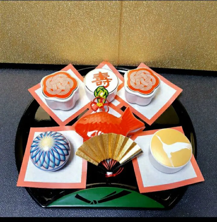 ☆New Year's Day☆ Coming of Age Ceremony☆Setubun☆Hina Festival☆All of lucky charms☆Mini delicacies included☆Set of 6 pieces①