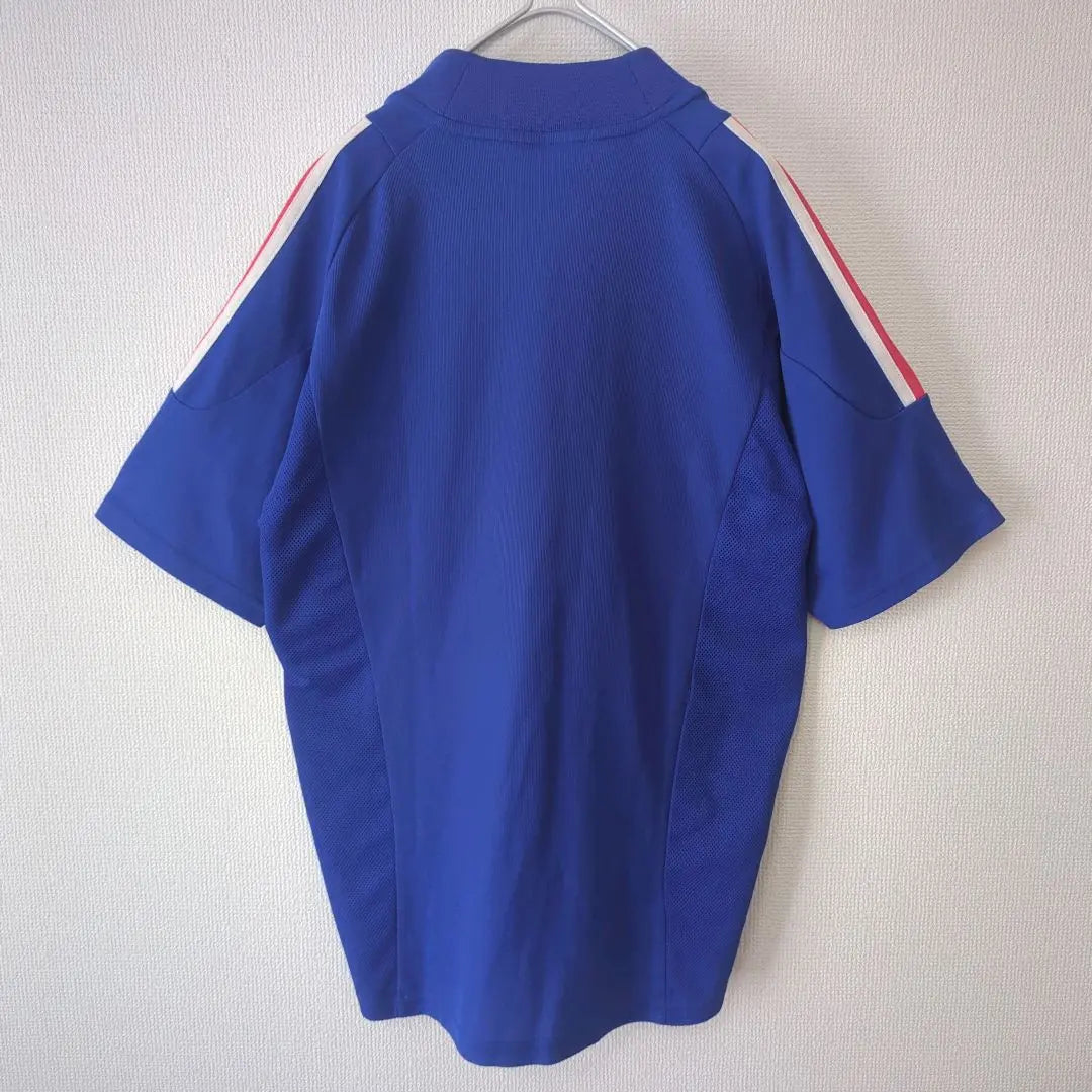 Camiseta de fútbol de la selección nacional de Francia Adidas 2002, color azul