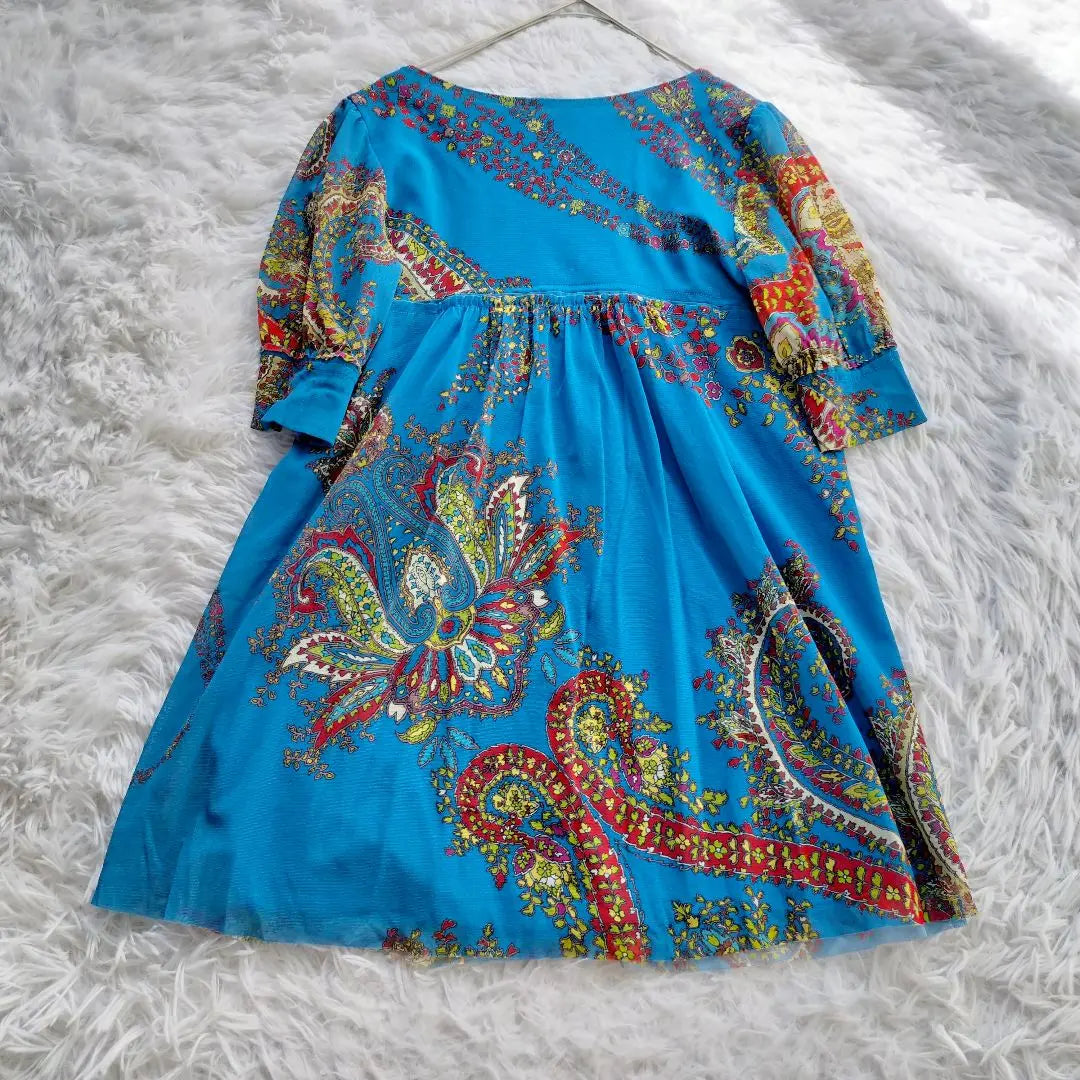 [VIVIENNE TAM] Short-sleeved tunic Paisley Flare