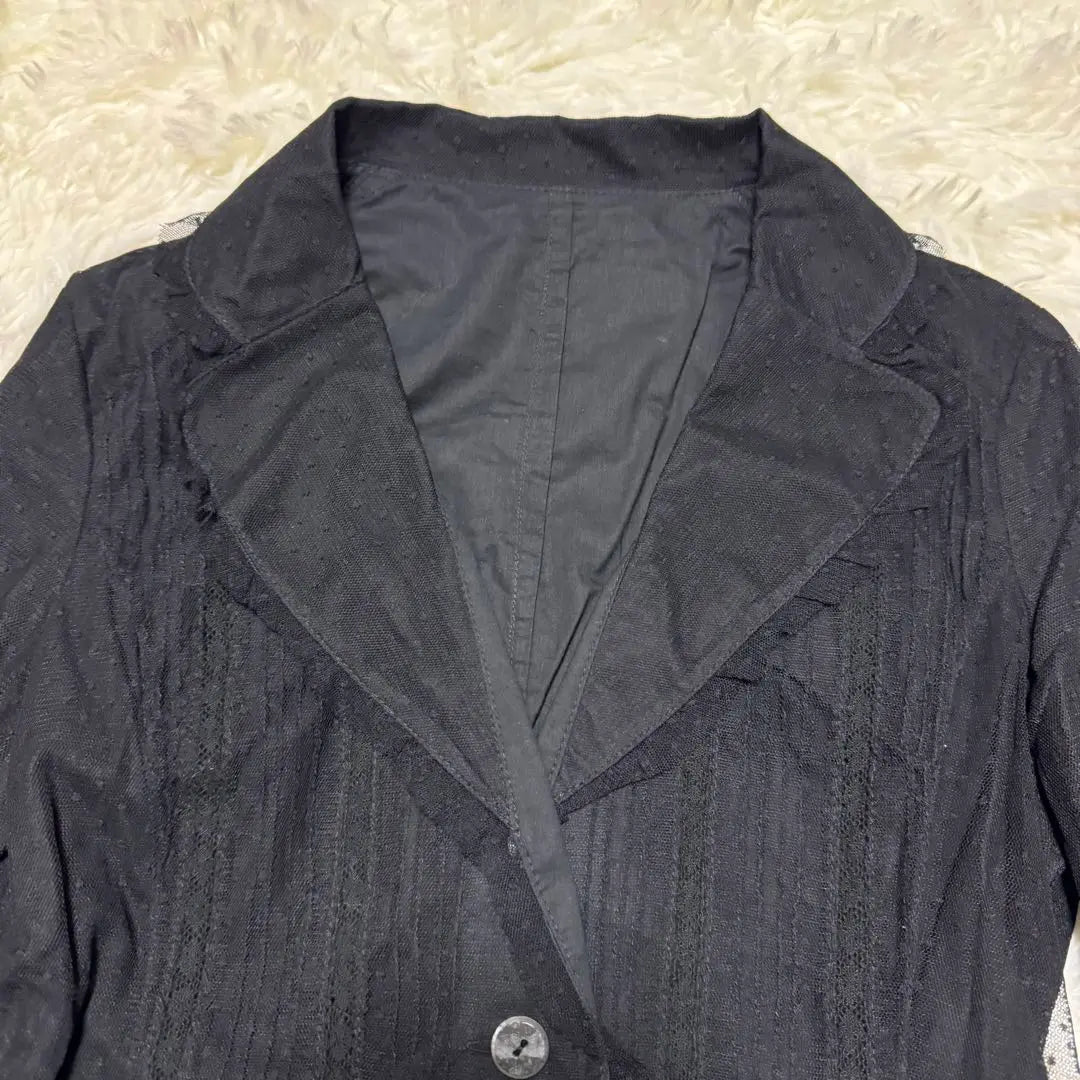 Good condition [ENRICODOMANI] Enrico Domani Jacket Black 40 Lace