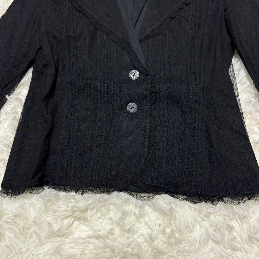 Good condition [ENRICODOMANI] Enrico Domani Jacket Black 40 Lace