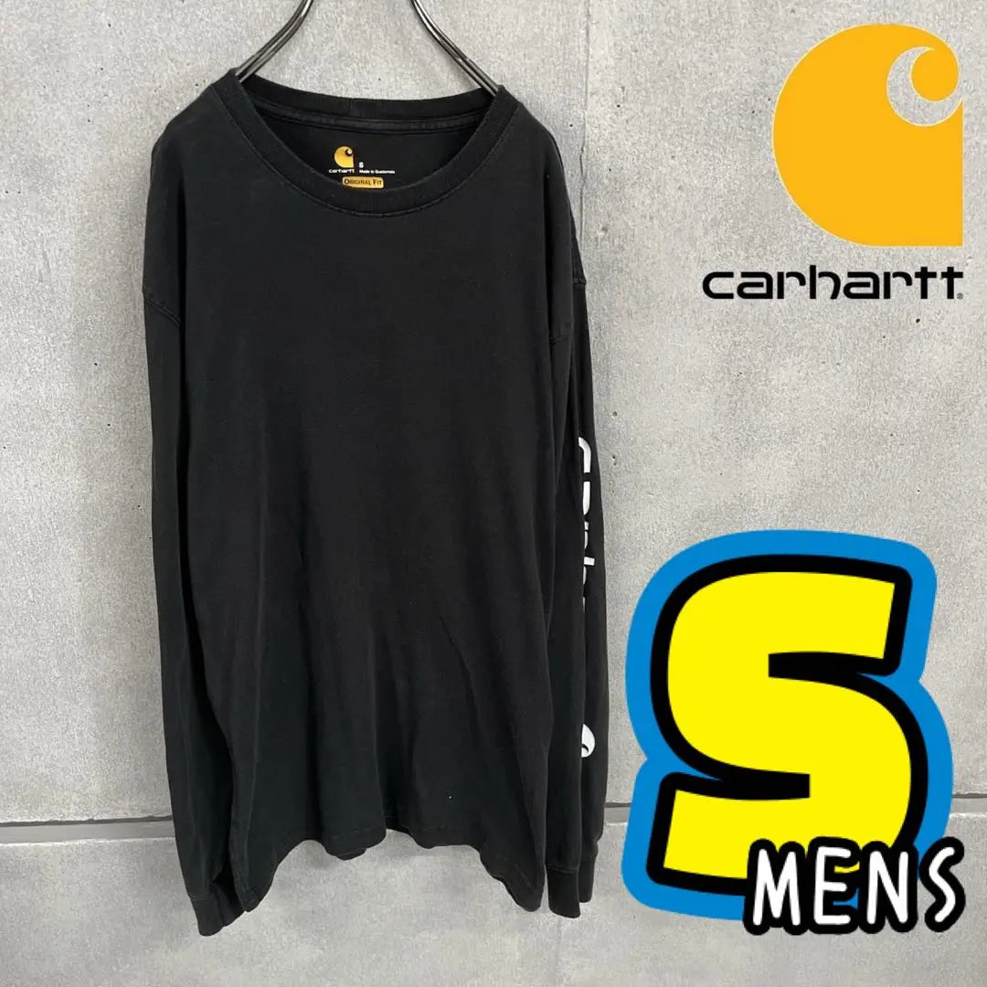 Carhart Ron T Arm Logo Black Men's S | カーハート　ロンT 　腕ロゴ　ブラック　メンズS