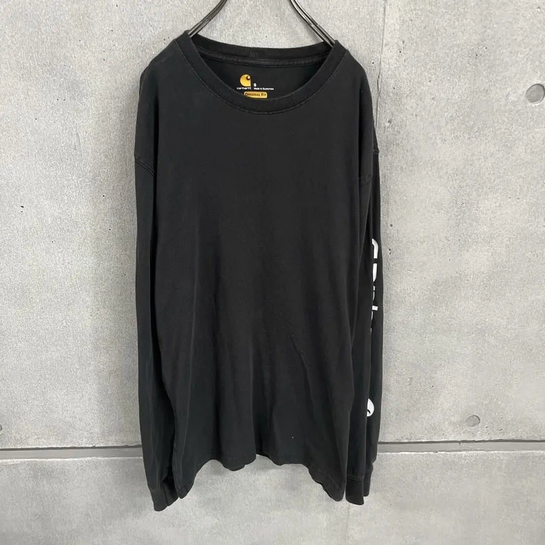 Carhart Ron T Arm Logo Black Men's S | カーハート　ロンT 　腕ロゴ　ブラック　メンズS