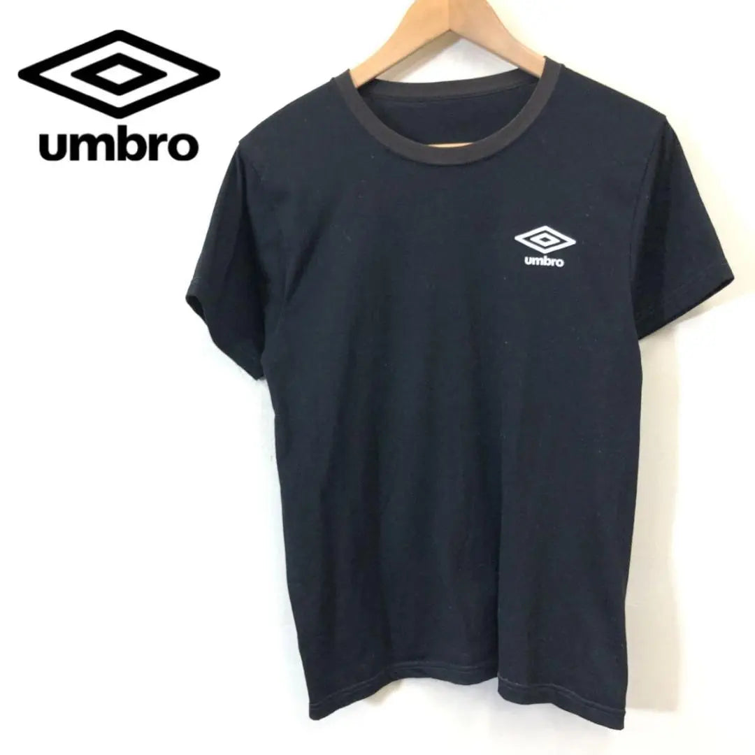 A1670 ◆ Camiseta Ambro manga corta logo estampado ◆ TALLA negro | A1670◆アンブロ 半袖Tシャツ ロゴプリント ◆ tamañoM ブラック