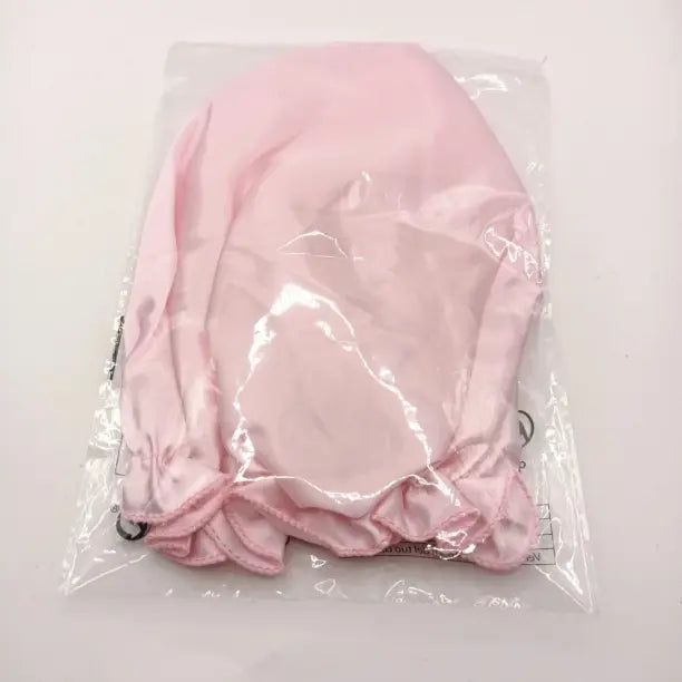 ◇Gorro de noche Cuidado del cabello Hidratante Cuidado del cabello hermoso Cabello brillante Satin Pink AB