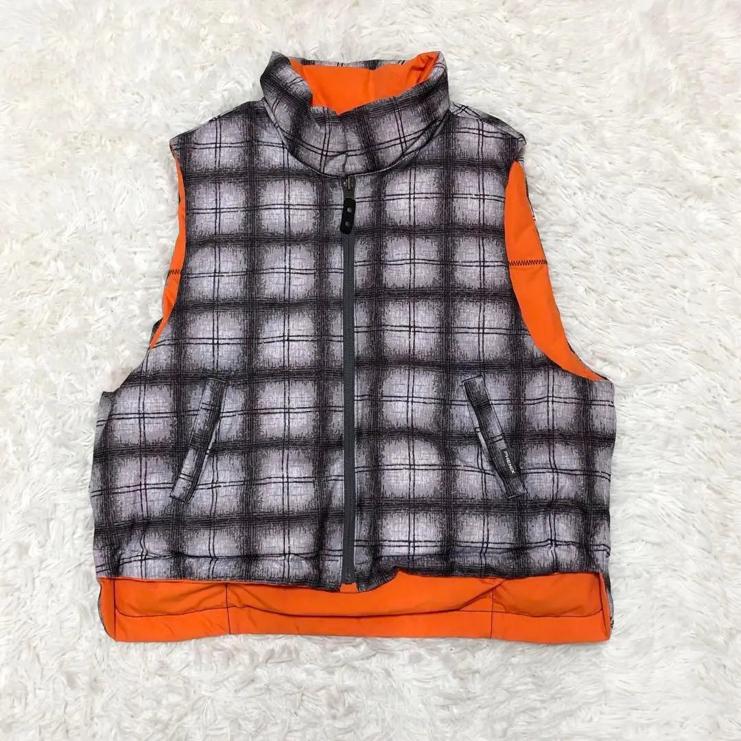 phenix*M size*Down vest jacket*Checked pattern