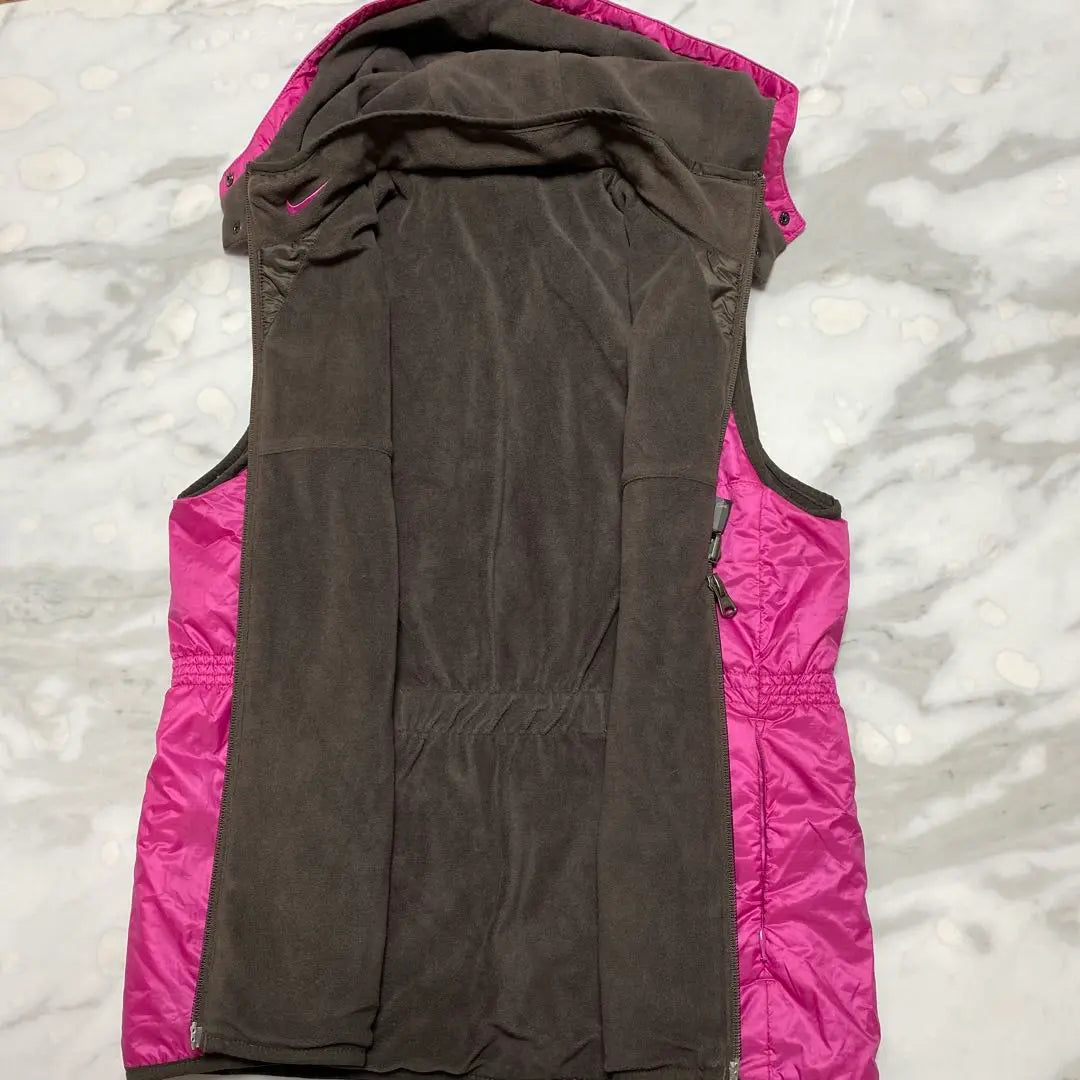 NIKE Vest M Size Pink Reversible