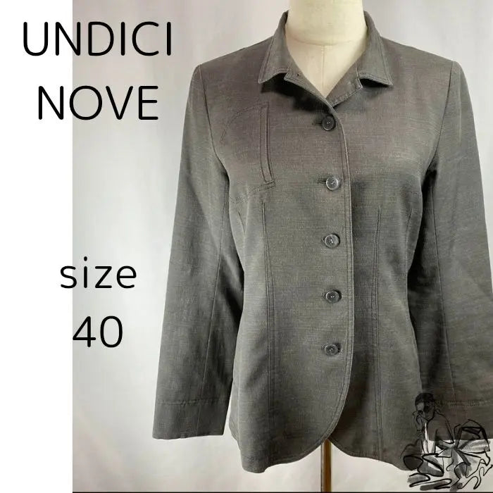 Beautiful condition UNDICI NOVE Jacket Lace-up L Size 40