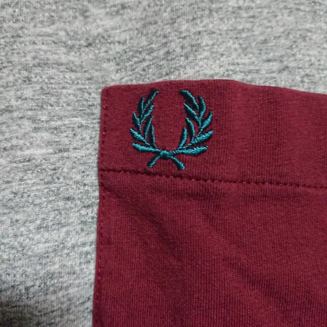 ●[No price reduction/rare] Fred Perry with pocket logo embroidered T-shirt [S/Gray]