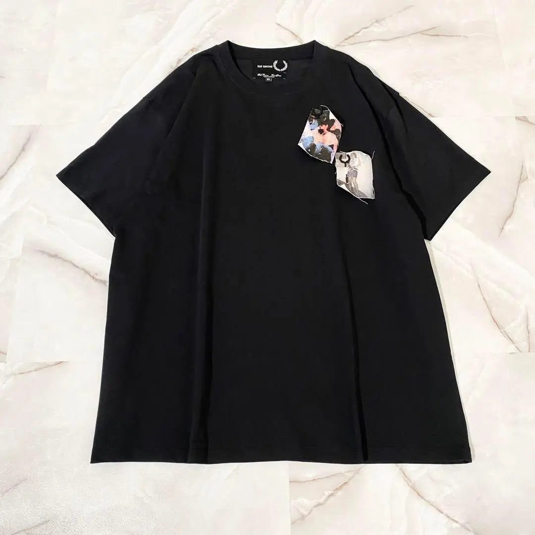 A12508 Raf Simons x Fred Perry Graphic Patch T-shirt Black XL | A12508 ラフシモンズ×フレッドペリー　グラフィックパッチTシャツ　黒 XL