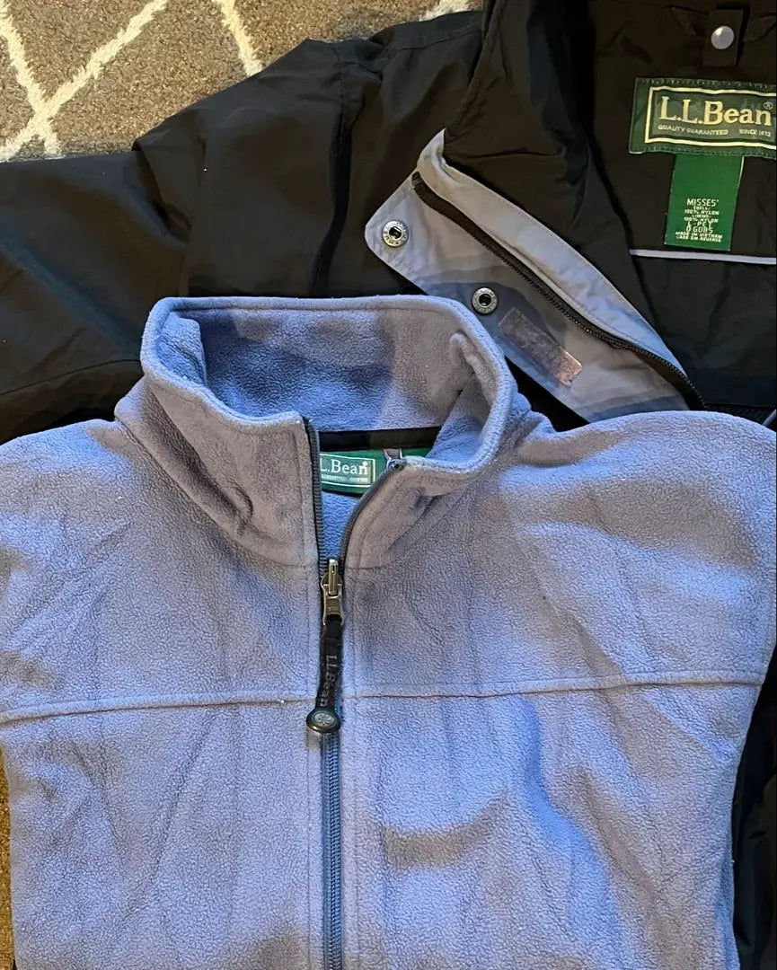 L.L.Bean Nylon Jacket with Removable Fleece Liner