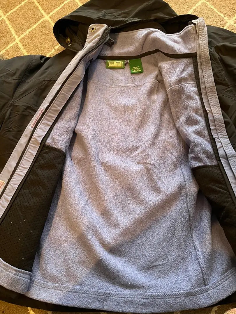 L.L.Bean Nylon Jacket with Removable Fleece Liner