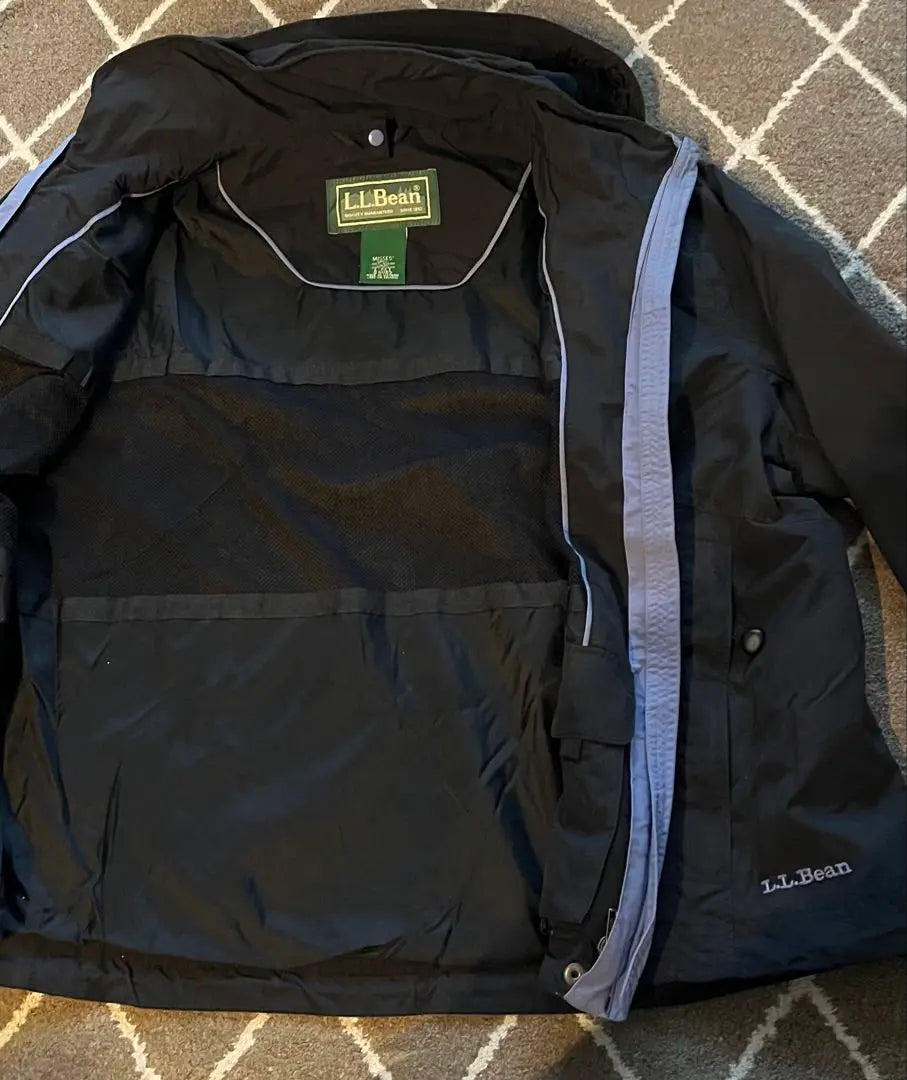 L.L.Bean Nylon Jacket with Removable Fleece Liner