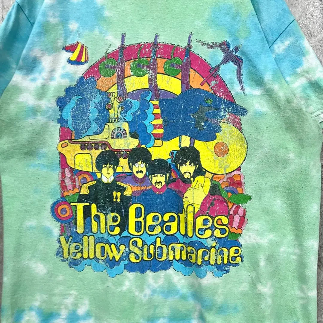 Rare [Used Clothing] Beatles Band T-shirt Tie-dye Men's M