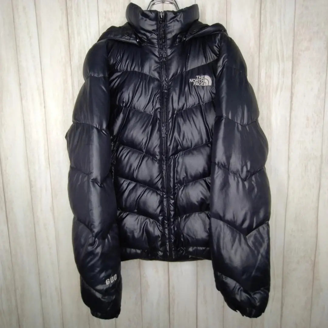 [Super Rare] North Face Down Jacket M Embroidered Black D41050