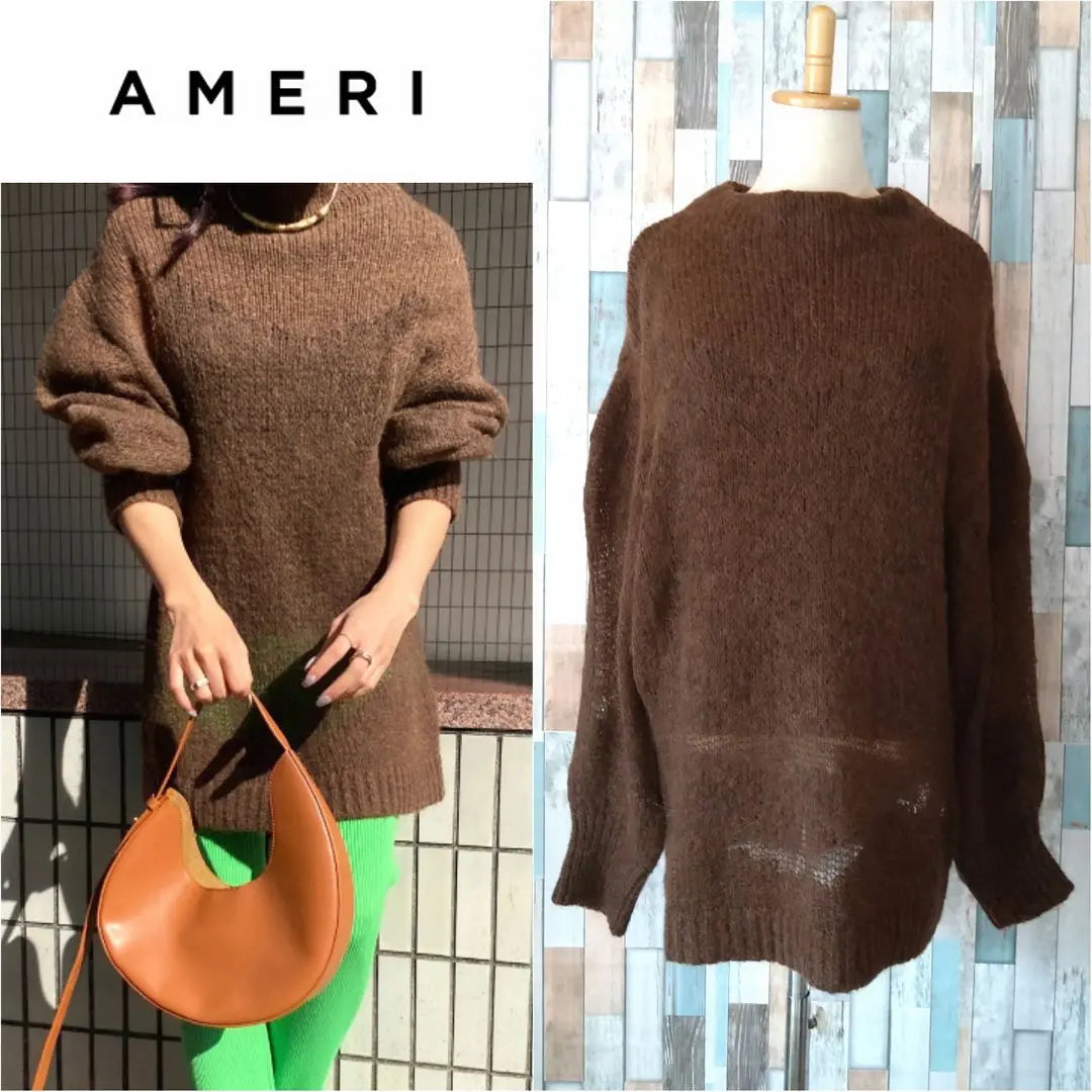 ✤Unused✤ AMERI Until early spring ♪ Mohaya crowded knit