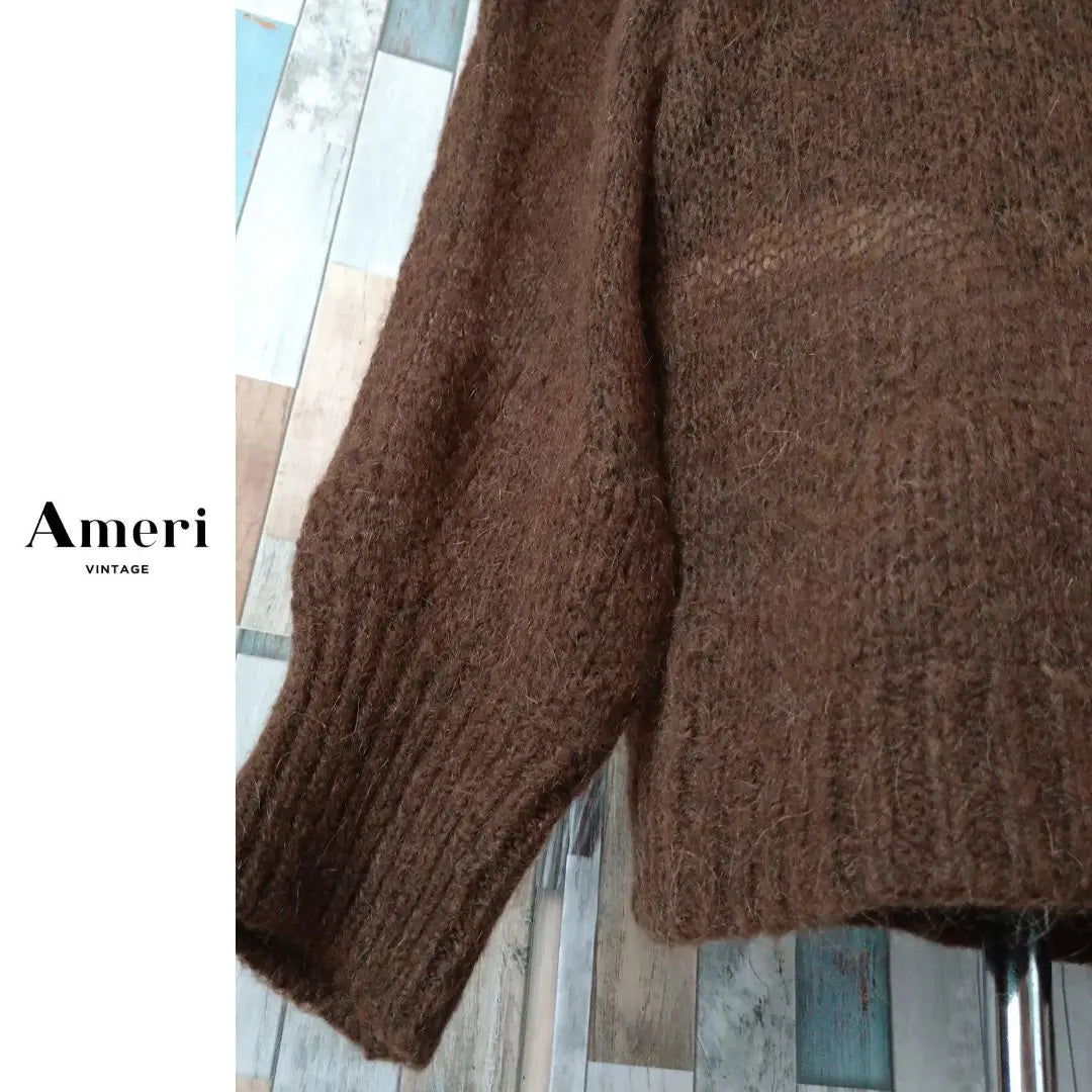 ✤Unused✤ AMERI Until early spring ♪ Mohaya crowded knit