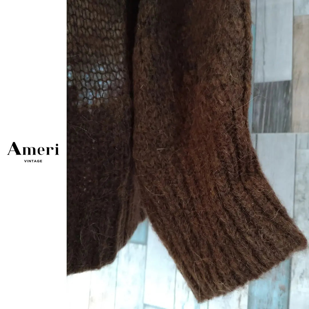 ✤Unused✤ AMERI Until early spring ♪ Mohaya crowded knit