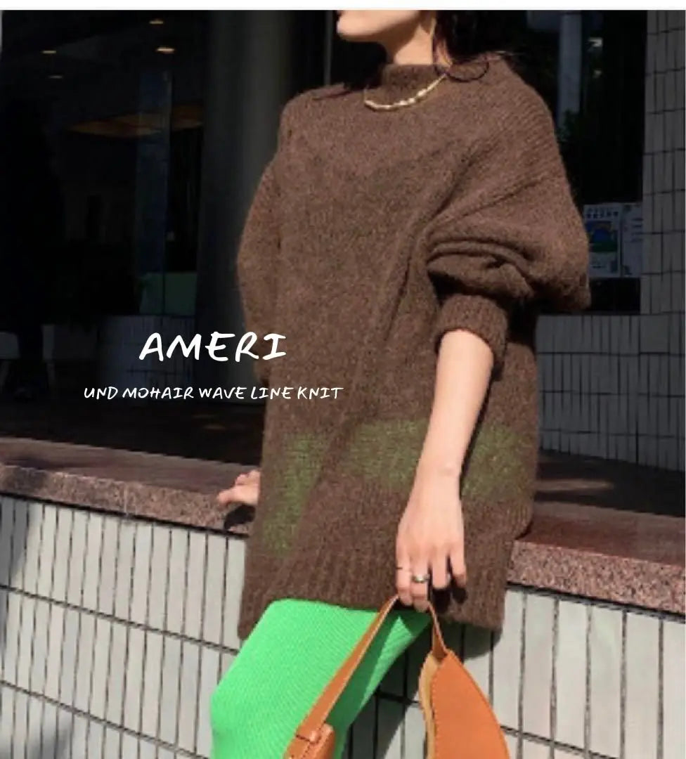 ✤Unused✤ AMERI Until early spring ♪ Mohaya crowded knit