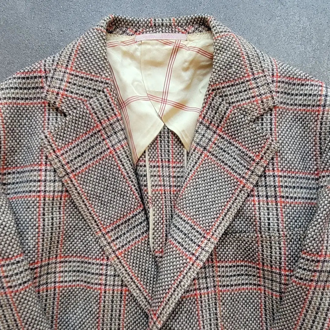 Chaqueta entallada Glen check Forro casual de hombre a cuadros