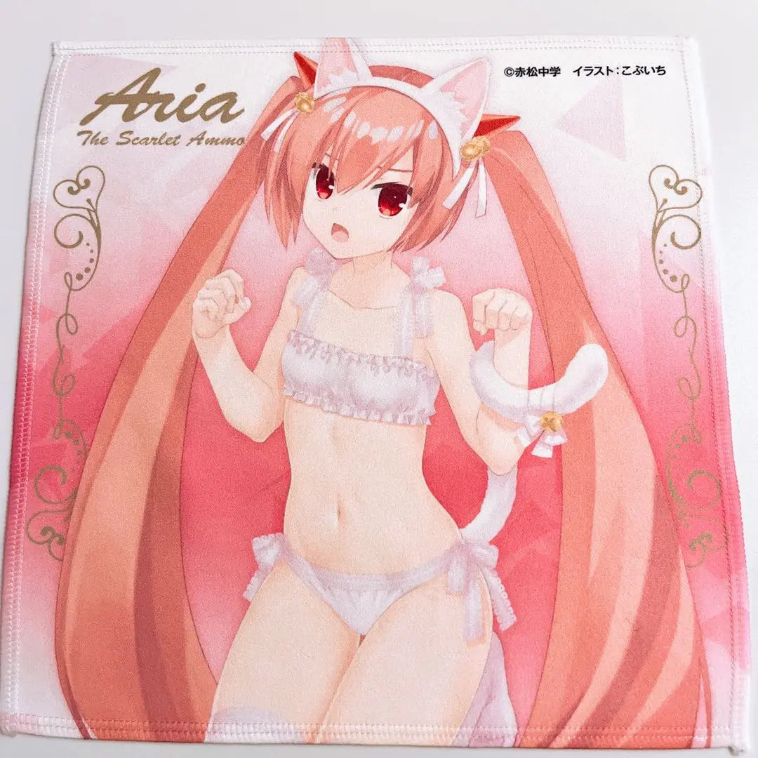 Aria the Scarlet Ammo Microfiber Towel Can Badge Set