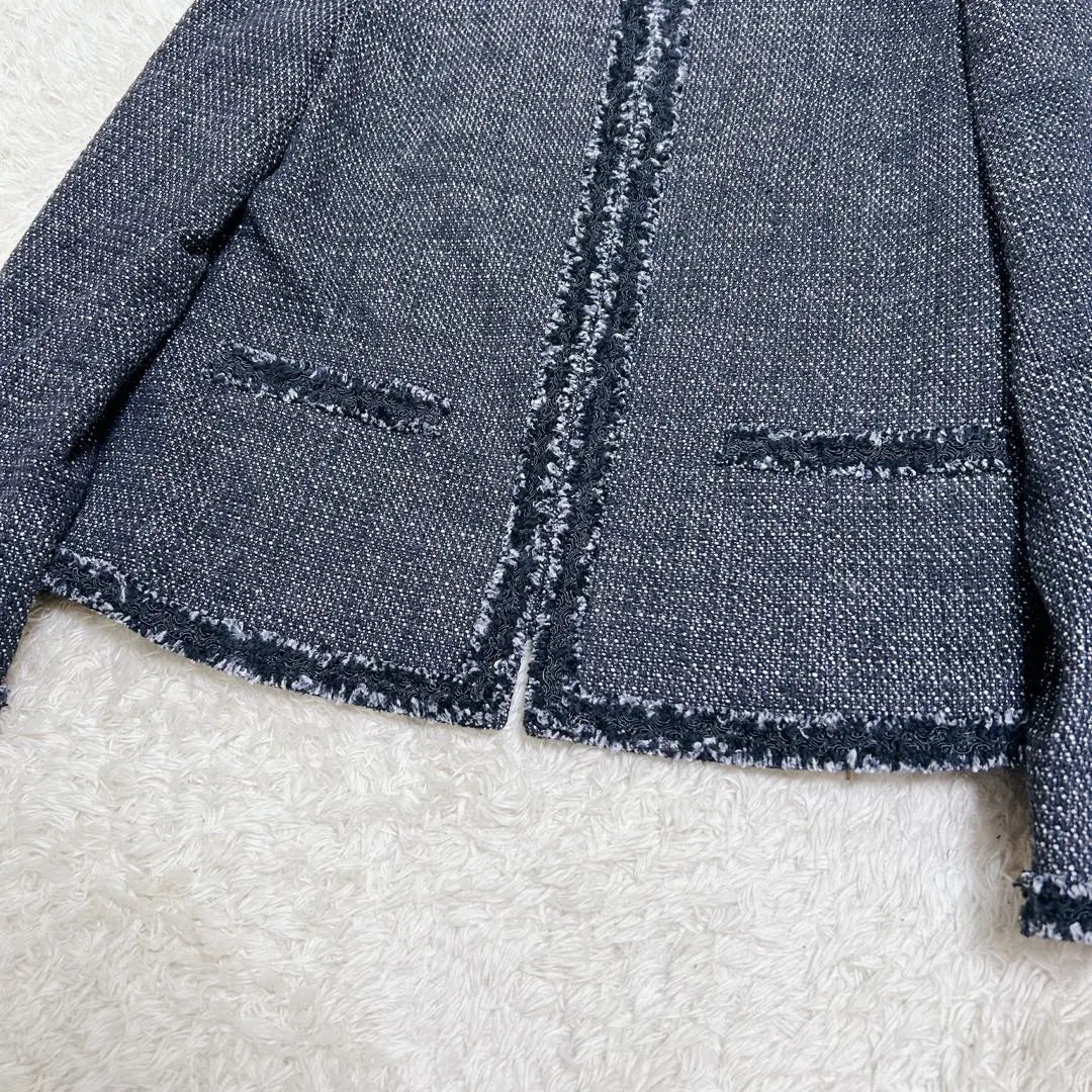 Beautiful goods ✨ Green label lilaxing silk mixed tweed jacket No color