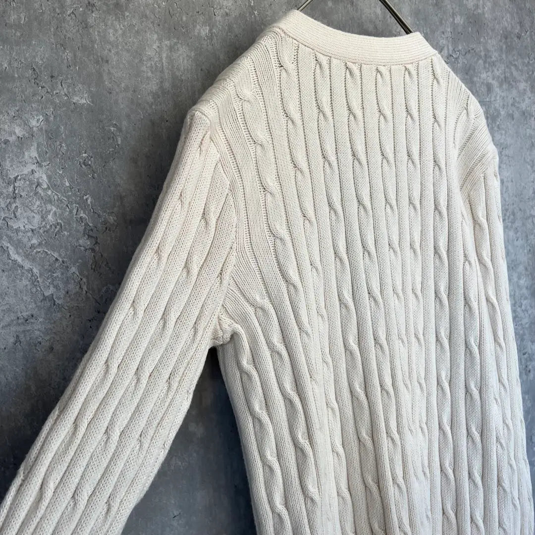 [Condition ◯] Polo Ralph Lauren Cable Knit Cardigan used clothes | 【状態◯】ポロ ラルフローレン ケーブル ニット カーディガン 古着