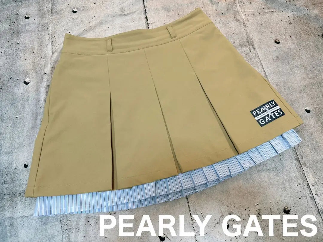 Falda plisada Pearly Gates talla 2 beige