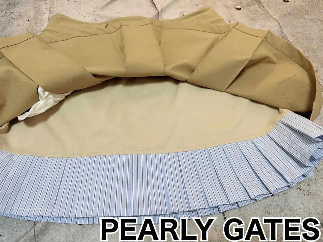 Falda plisada Pearly Gates talla 2 beige