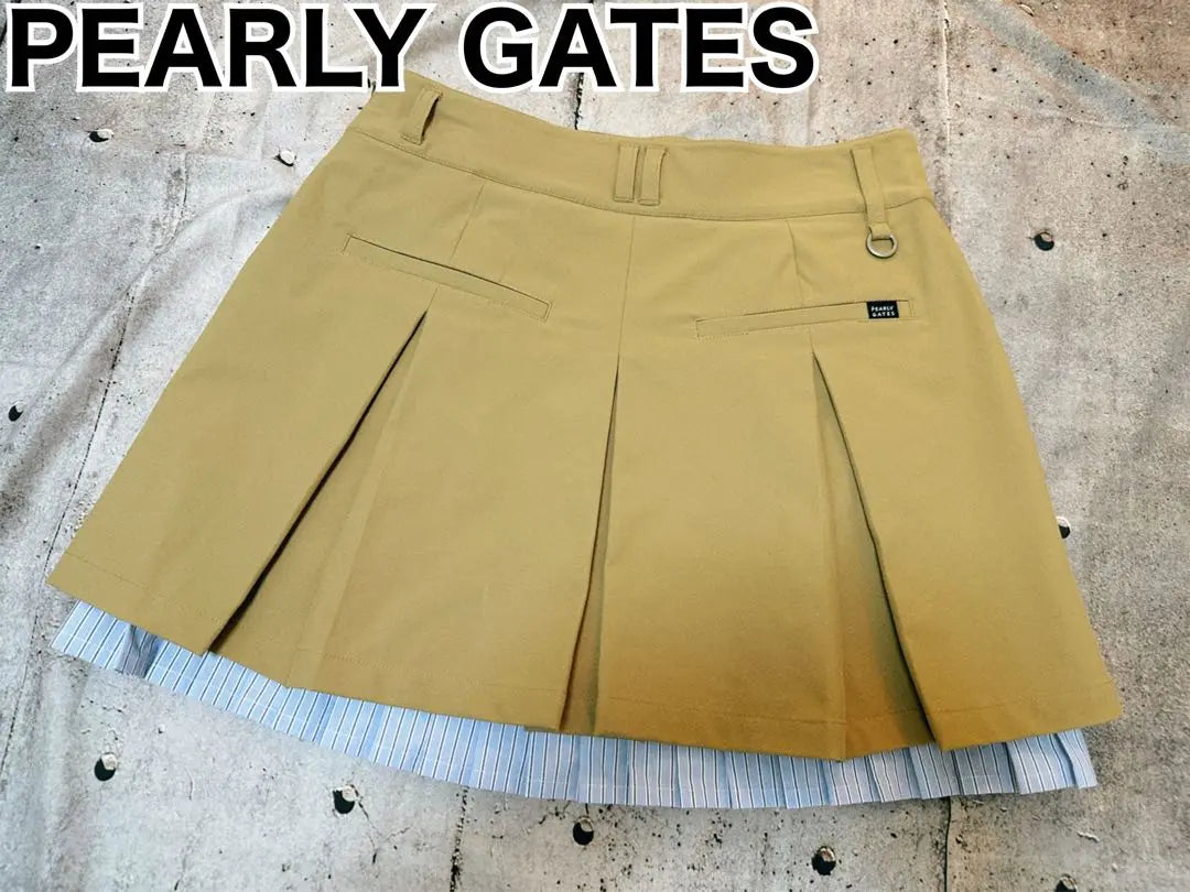 Falda plisada Pearly Gates talla 2 beige