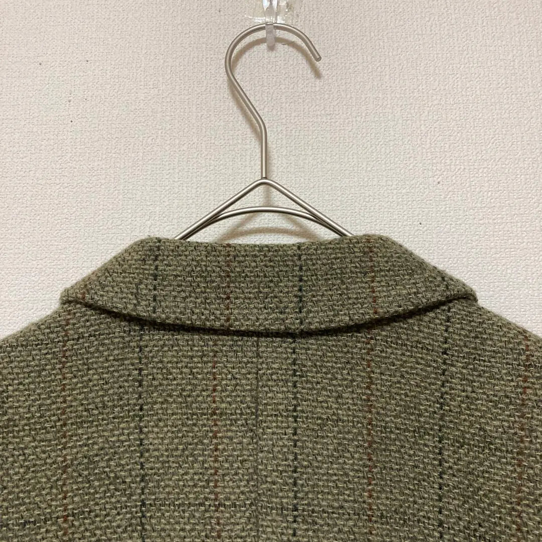 [FACE À FACE] Double-breasted jacket size 2 green wool