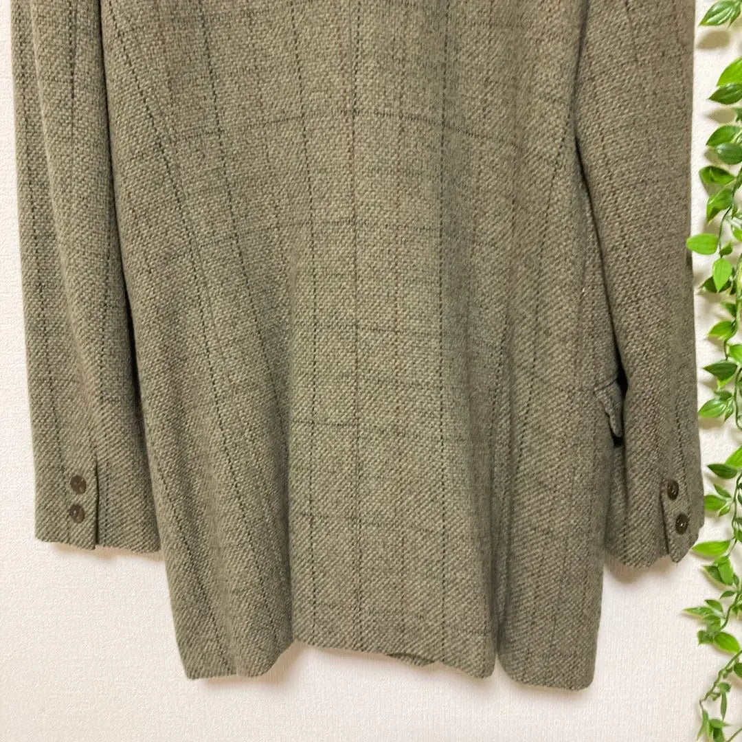 [FACE À FACE] Double-breasted jacket size 2 green wool