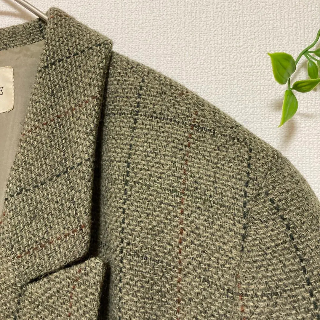 [FACE À FACE] Double-breasted jacket size 2 green wool