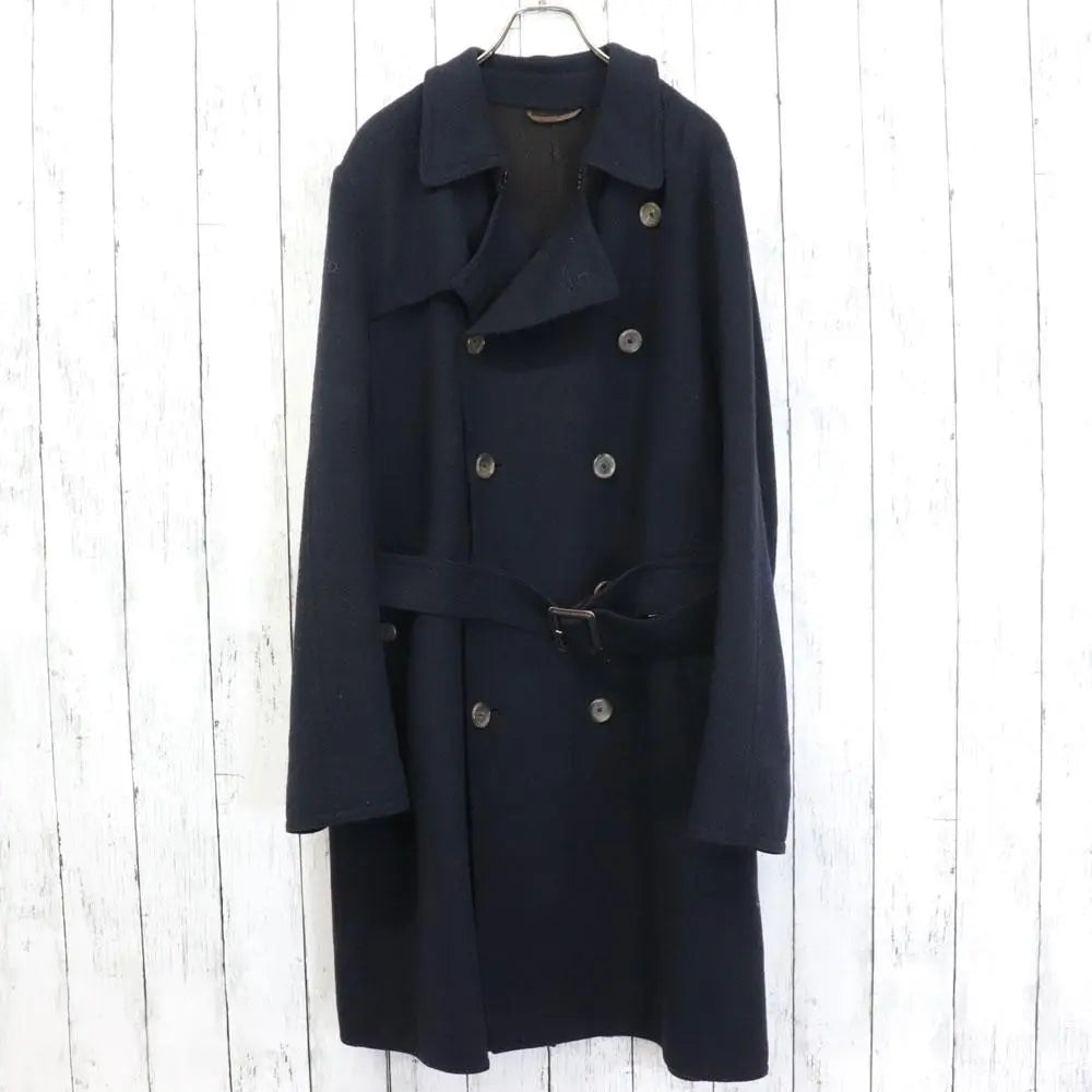 Superb quality HERNO, made in Italy, double face, belted wool coat