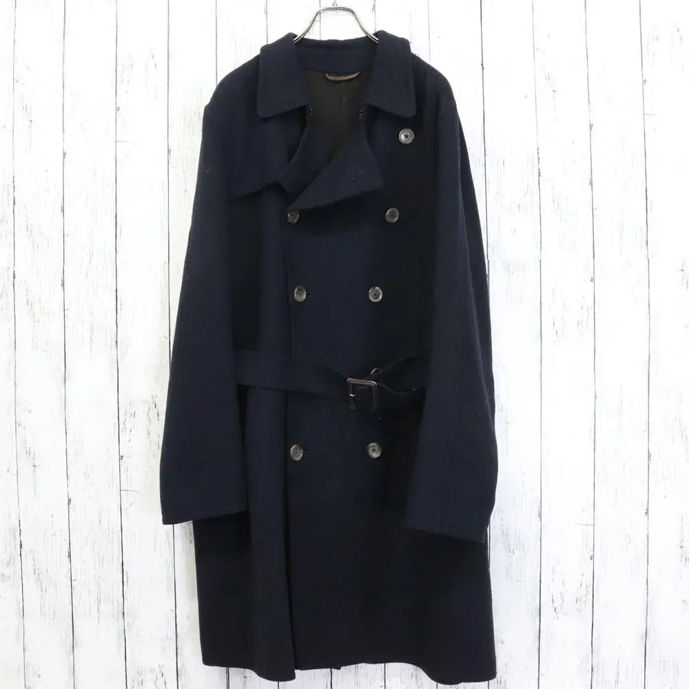 Superb quality HERNO, made in Italy, double face, belted wool coat