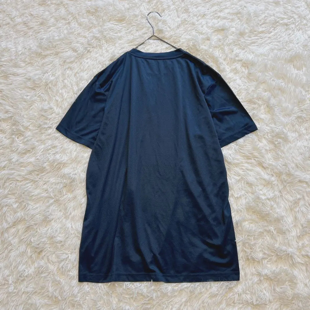 Y1815 [Fira] Large size Short sleeve T-shirt Sports MIX (LL) Navy