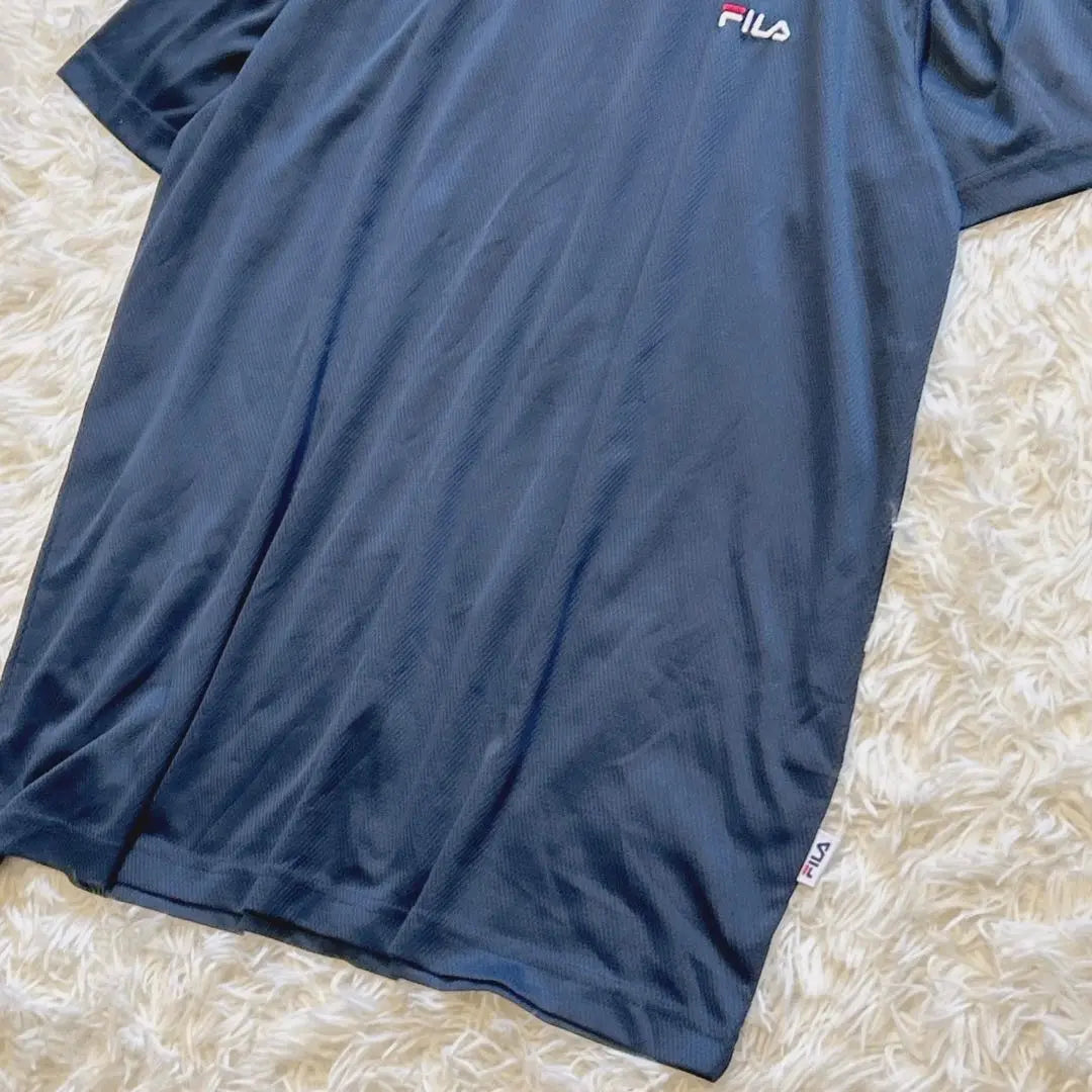 Y1815 [Fira] Large size Short sleeve T-shirt Sports MIX (LL) Navy