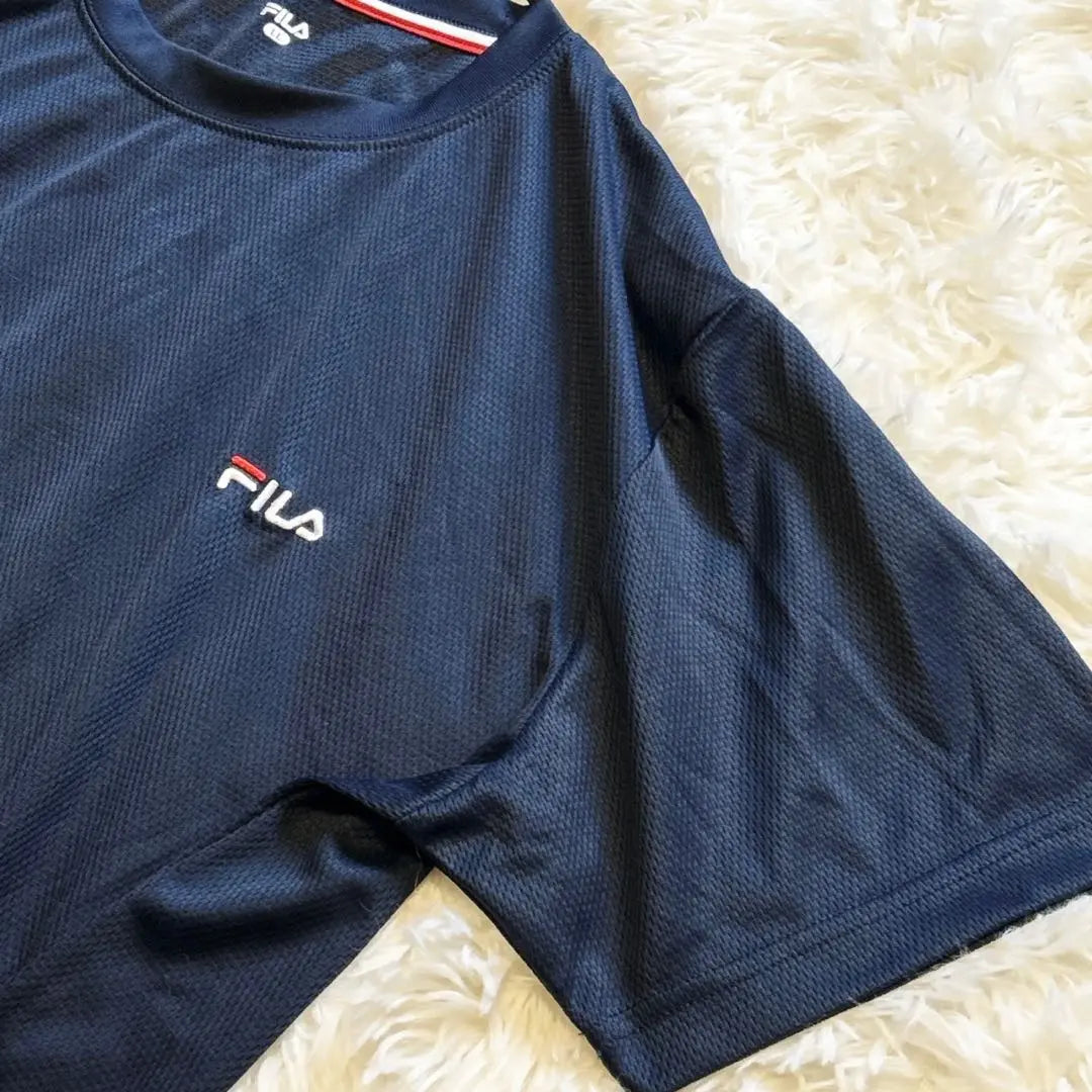 Y1815 [Fira] Large size Short sleeve T-shirt Sports MIX (LL) Navy