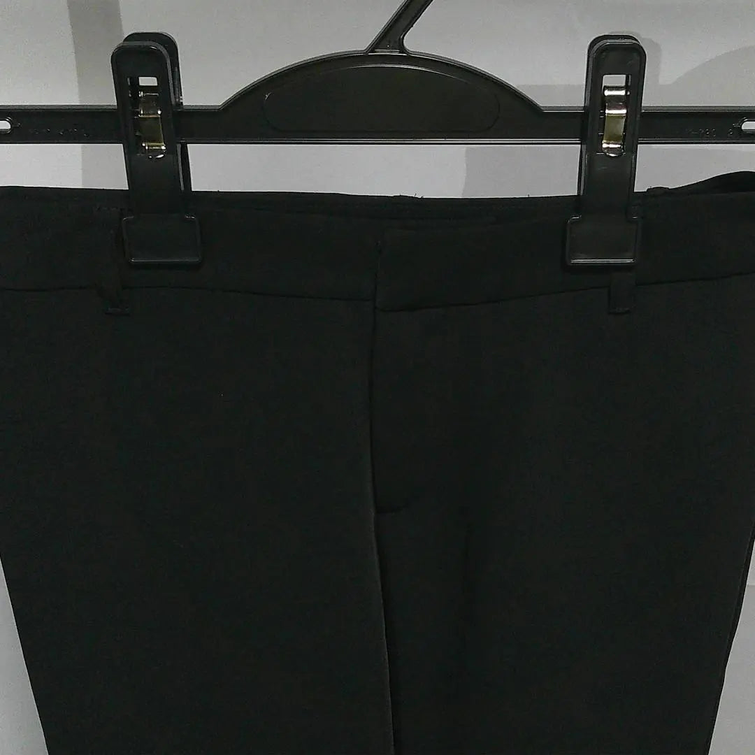 Off-on pants casual zipper button long length black 36