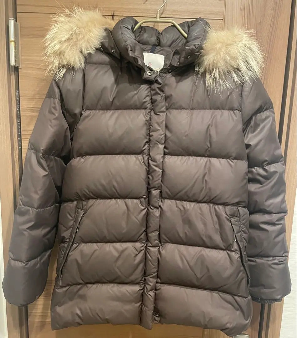 Drawer special order Moncler brown fur down made in Italy