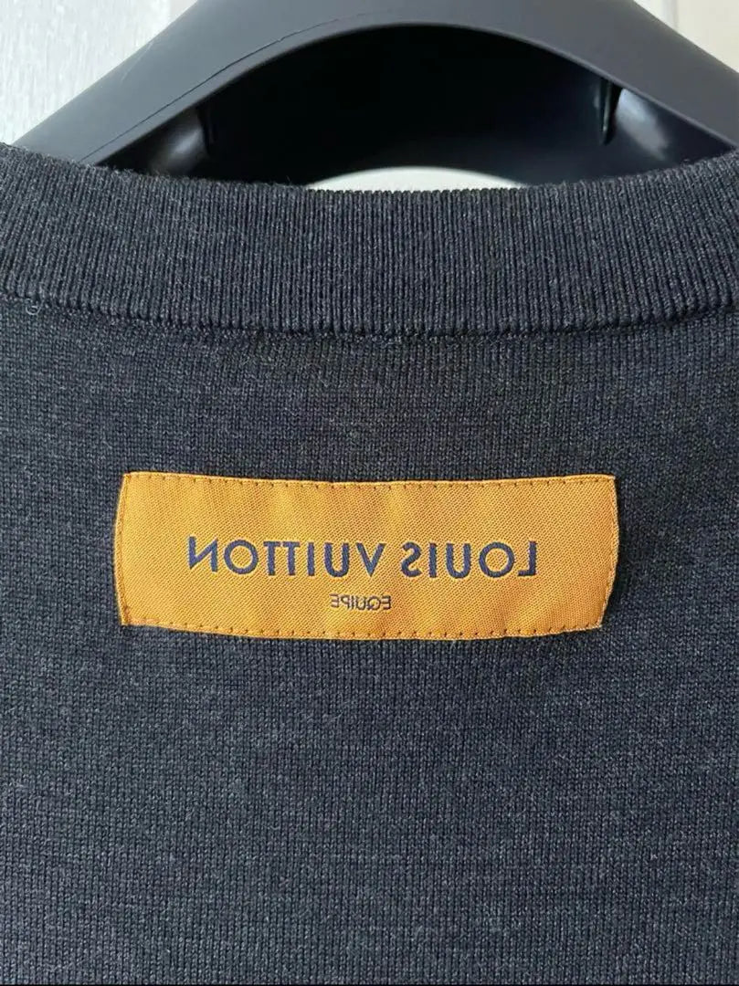 louisvuitton☆100% wool crew neck knit used good condition not for sale | louisvuitton☆ウール100%クルーネックニットused美品非売品