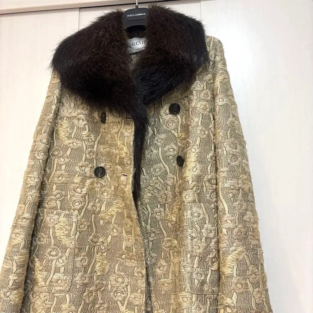 [New large special price] Valentino Valentino fur coat luxury | 【新品　大特価】Valentino ヴァレンティノ　ファー毛皮　コート高級