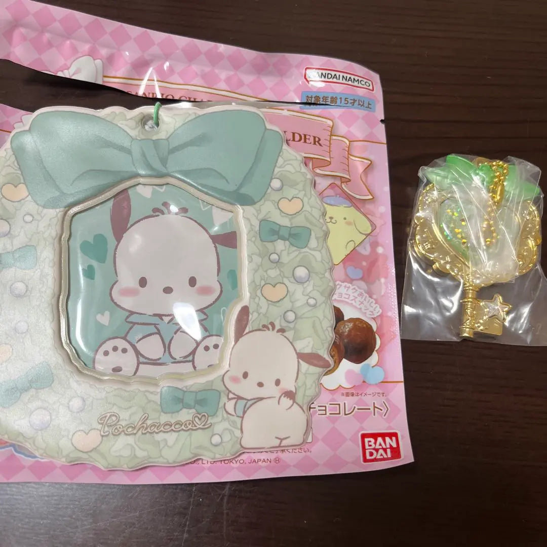 Sanrio Card Holder, Magical Charm Pochacco 2-piece set | サンリオ　カードホルダー、マジカルチャーム　ポチャッコ2点セット