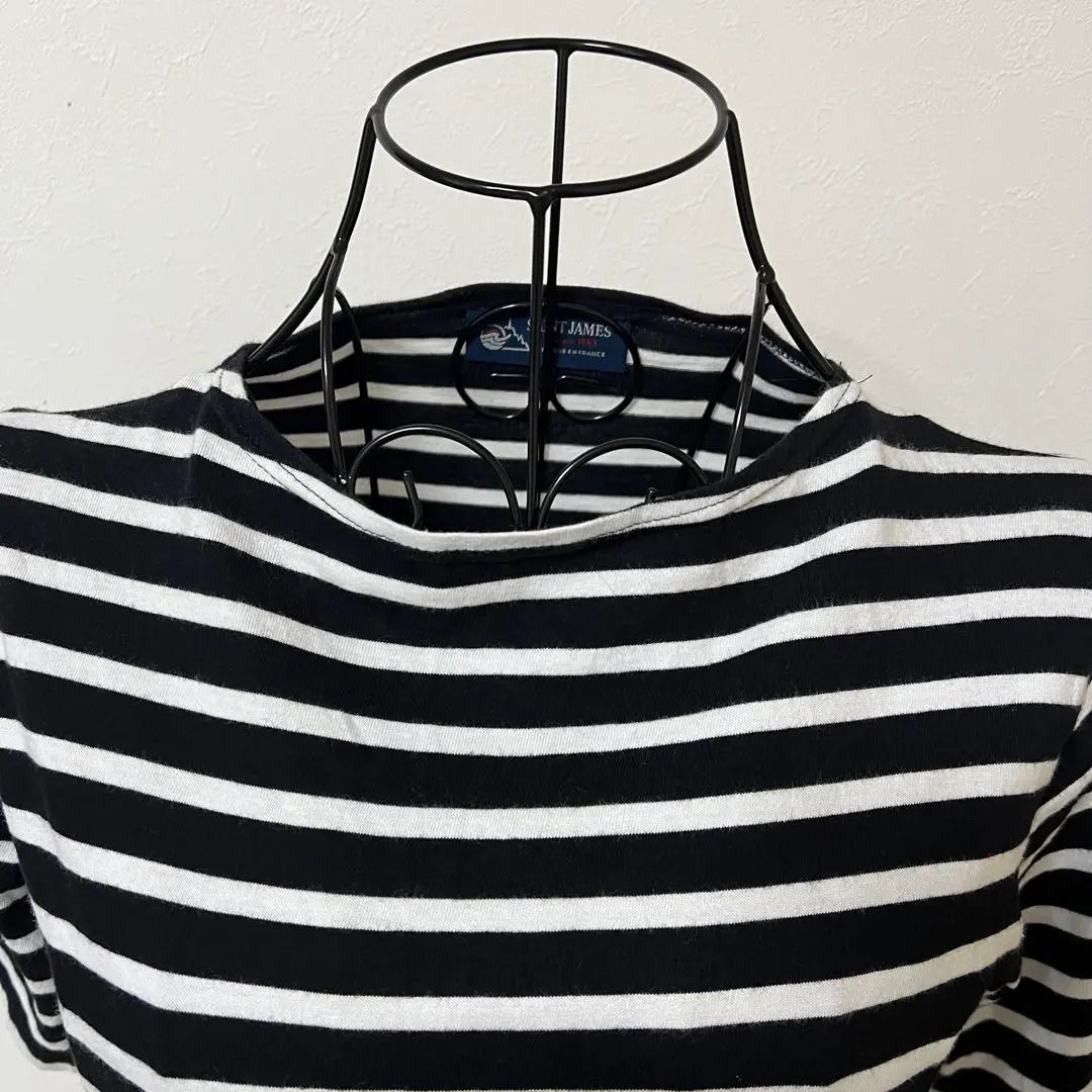 [St. James] Short sleeve striped French cotton T-shirt top