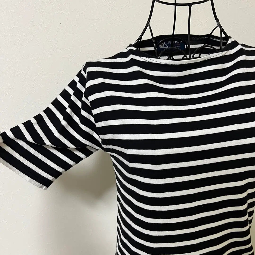 [St. James] Short sleeve striped French cotton T-shirt top