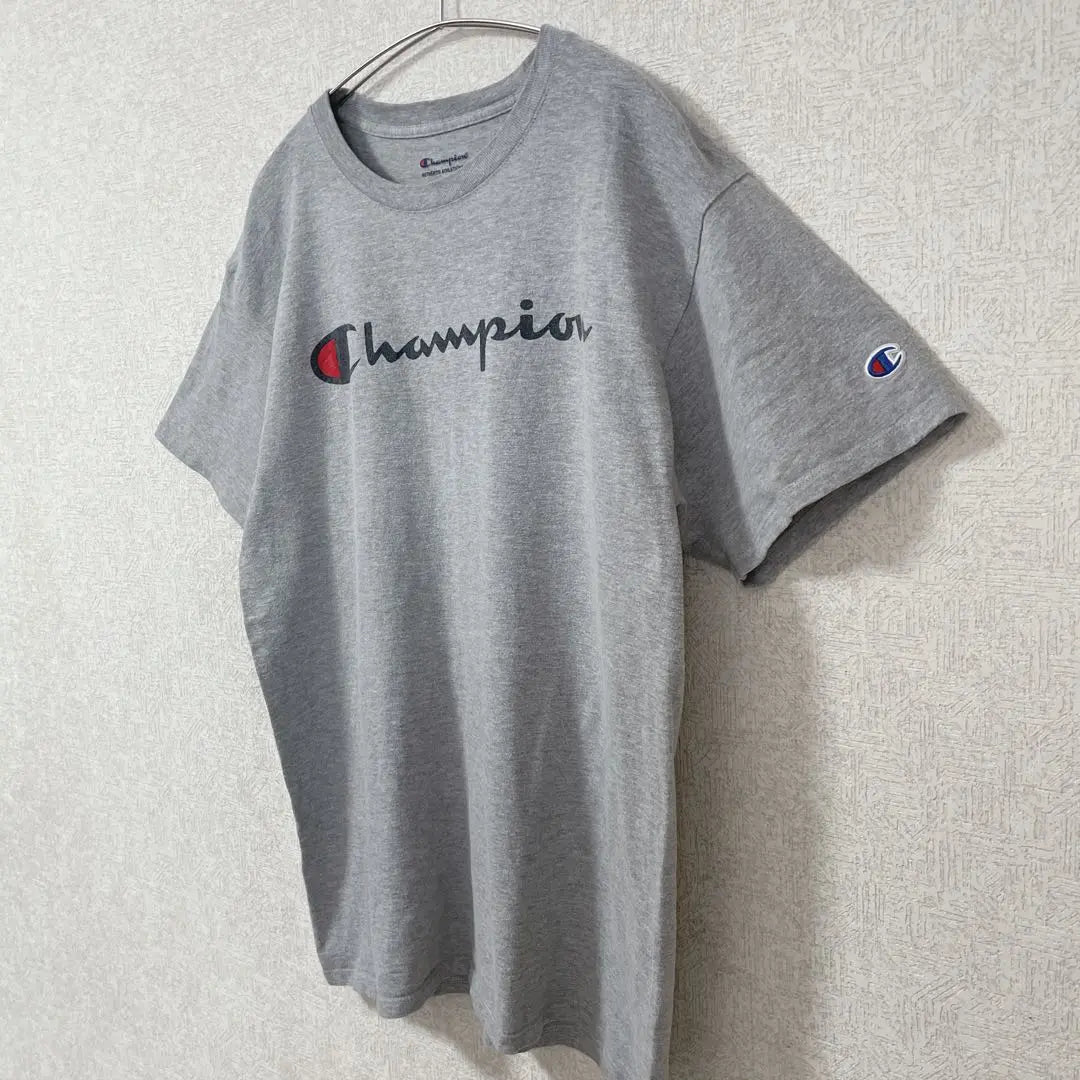 Champion Champion Logo T -shirt Gray Classic M size Overseas old clothes