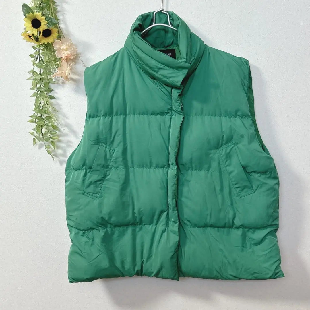 [c1849] TOPPIES Women's Men's Down Jacket Green